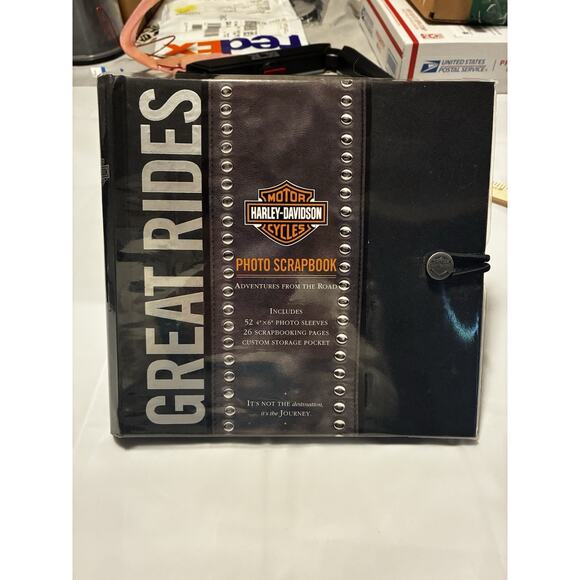 HARLEY-DAVIDSON DELUXE PHOTO SCRAPBOOK ALBUM And GREAT RIDES Notes From Home - Picture 7 of 12